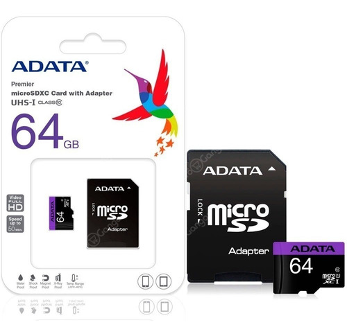 Disminución Leyenda Desarrollar MEMORIA MICRO SD 64GB ADATA CLASE 10 - JC Elektronics